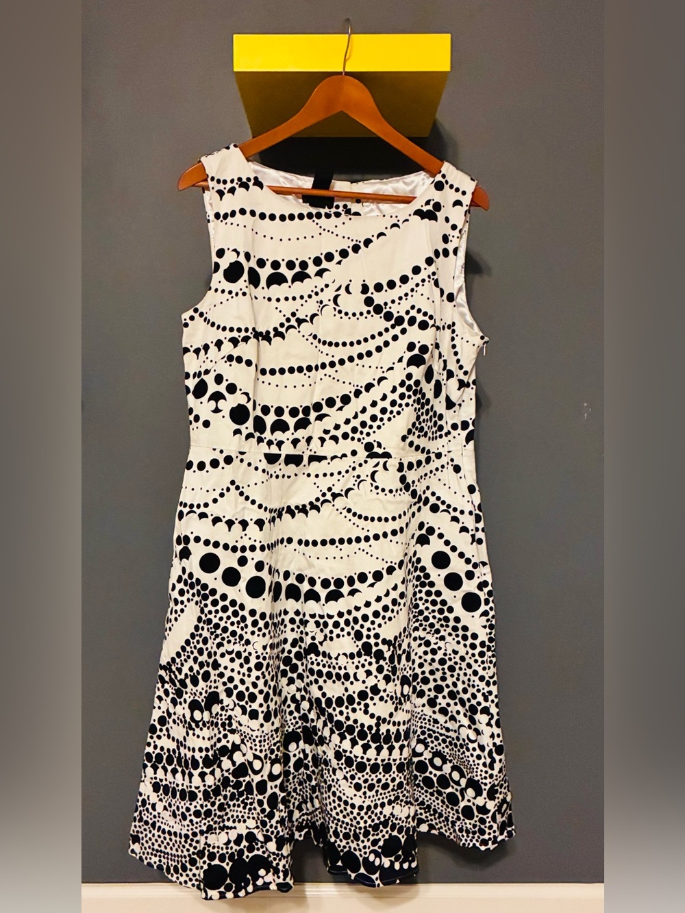 Spense Black and White Polka Dot Dress